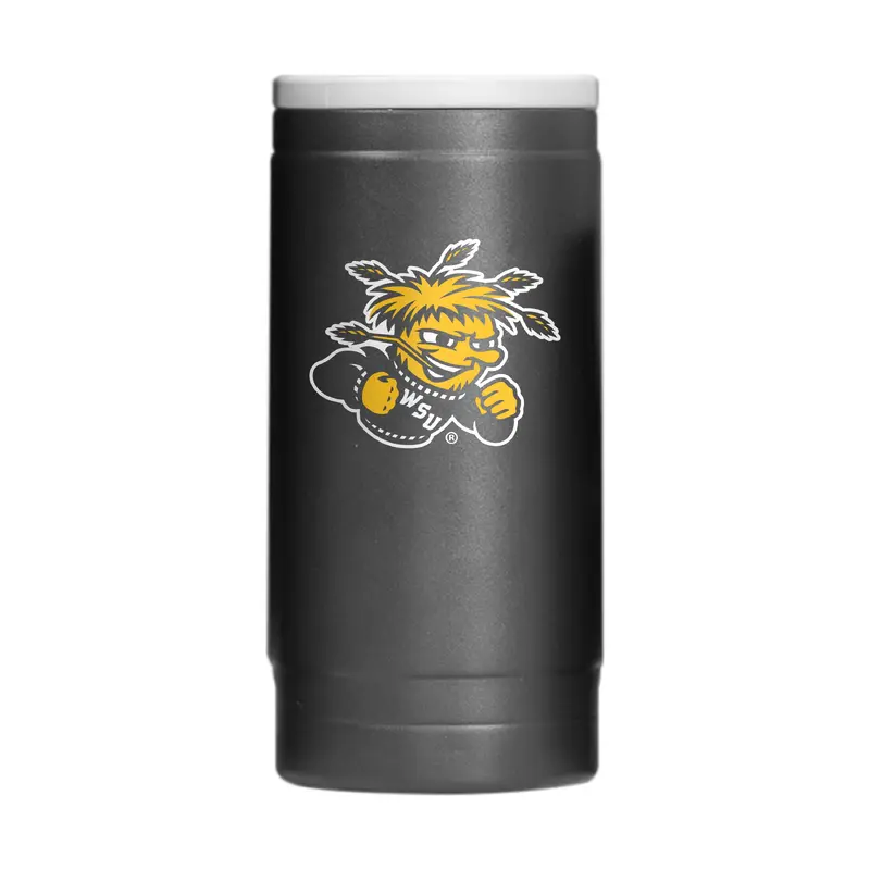 Wichita State 12oz Flipside Powdercoat SlimCan Coolie