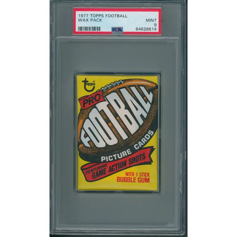 1977 Topps Football Unopened Wax Pack PSA 9 *8614