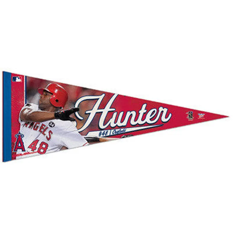 Torii Hunter "Action" Premium Felt Collector's Pennant (LE /2010) - Wincraft