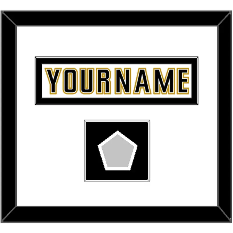Anaheim Nameplate & Stanley Cup Champions Patch - Road White (2006-2014) - Single Mat 2