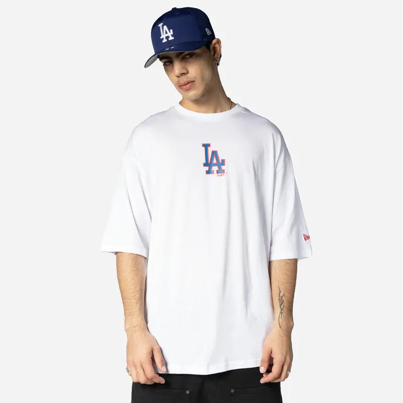 New Era - MLB World Series OS T-Shirt - Los Angeles Dodgers - White/Navy