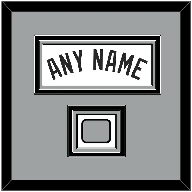 San Antonio Name & Champions Banner Patch - Home White (2002-2017) - Triple Mat 3