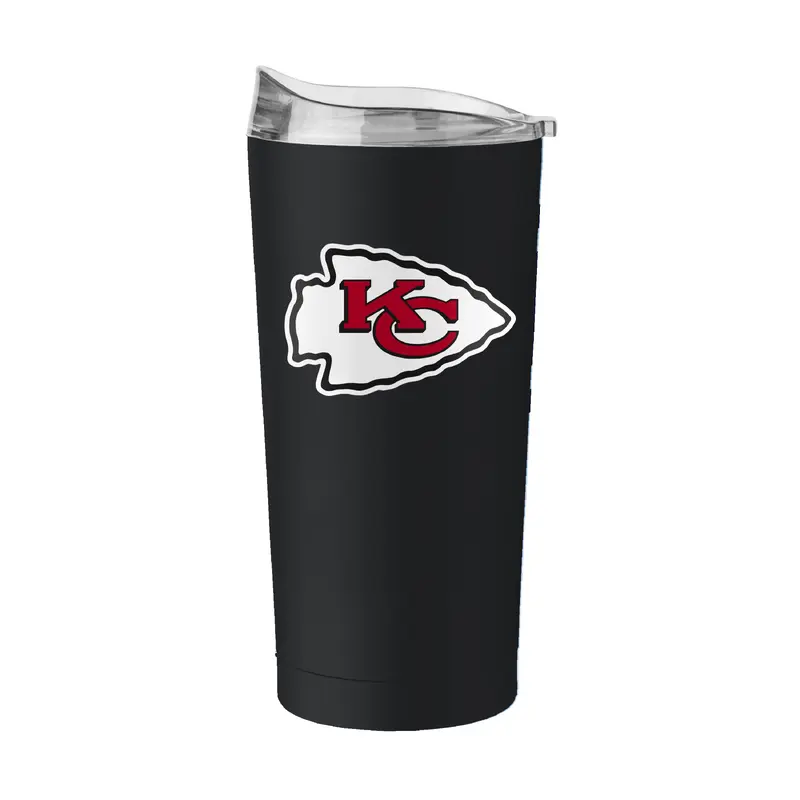 Kansas City Chiefs Black 20oz Flipside Powder Coat Tumbler