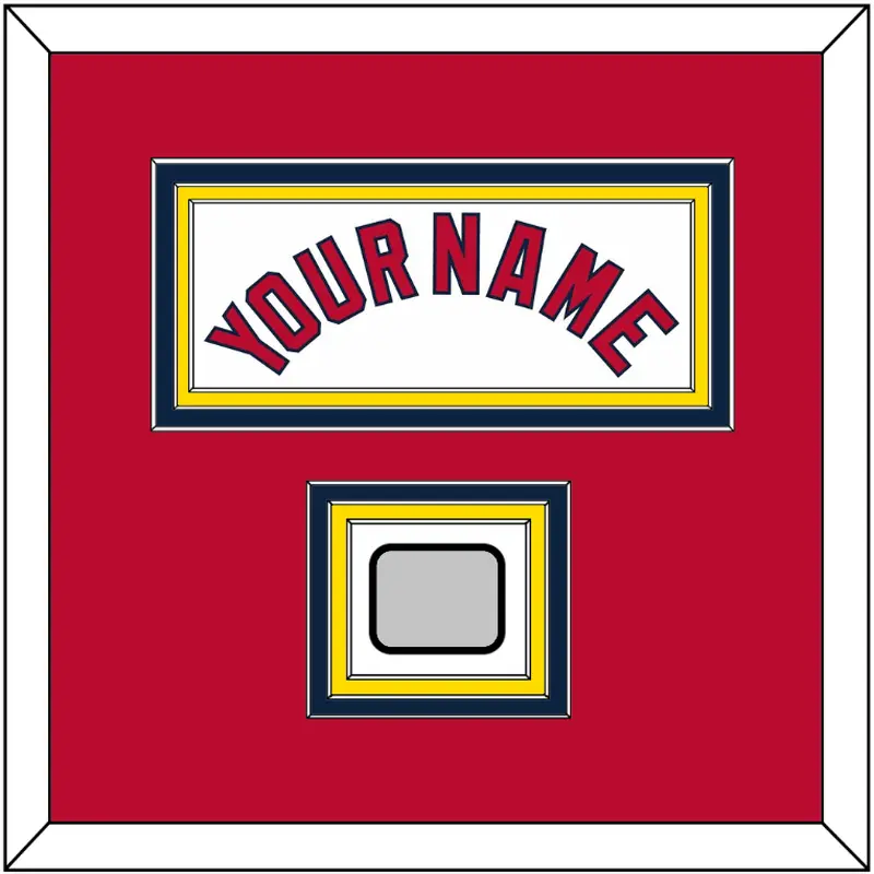 St. Louis Name & World Series Jersey Patch - Home White (2006-2011) - Triple Mat 2