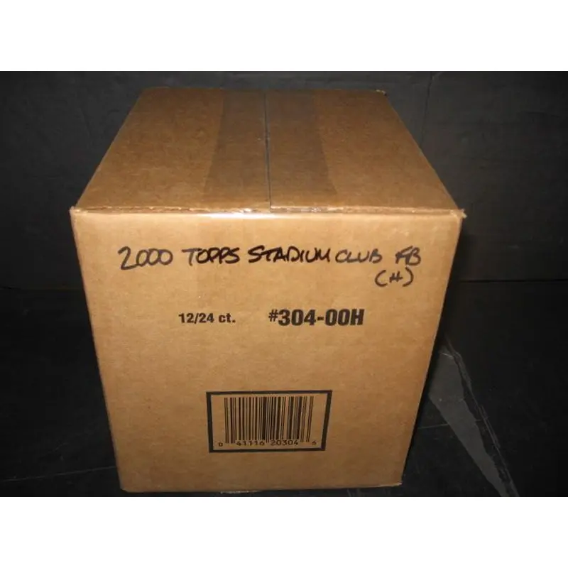 2000 Topps Stadium Club Football Case (Hobby) (12 Box)