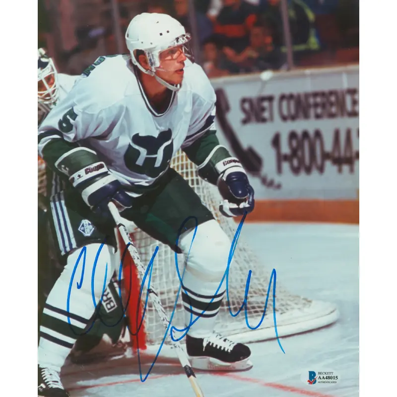 Whalers Ulf Samuelsson Authentic Signed 8x10 Photo Autographed BAS #AA48015