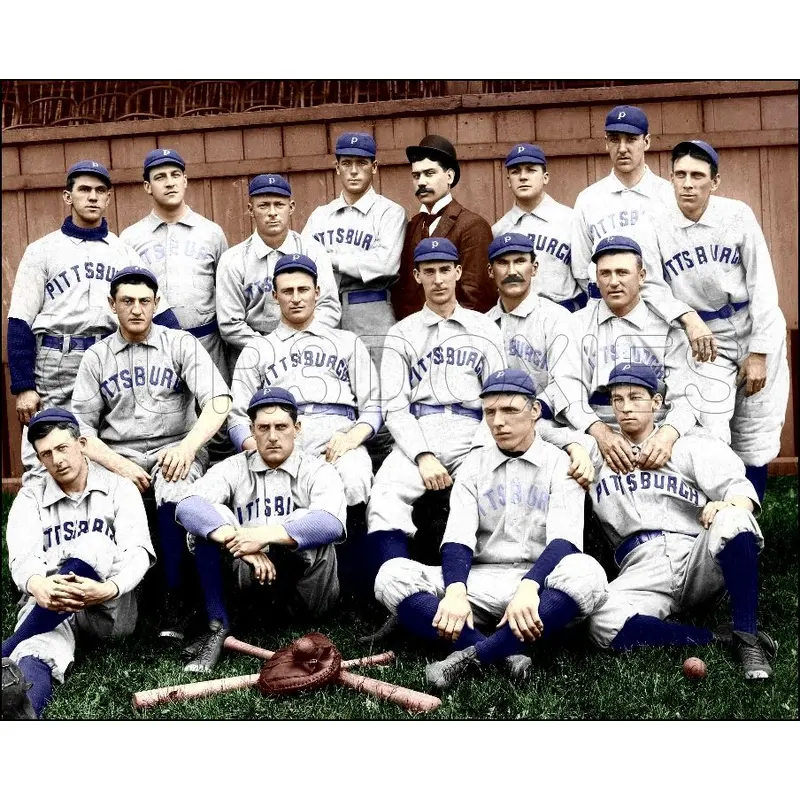 1896 Pittsburgh Pirates Colorized 8X10 Photo - Connie Mack - 2168