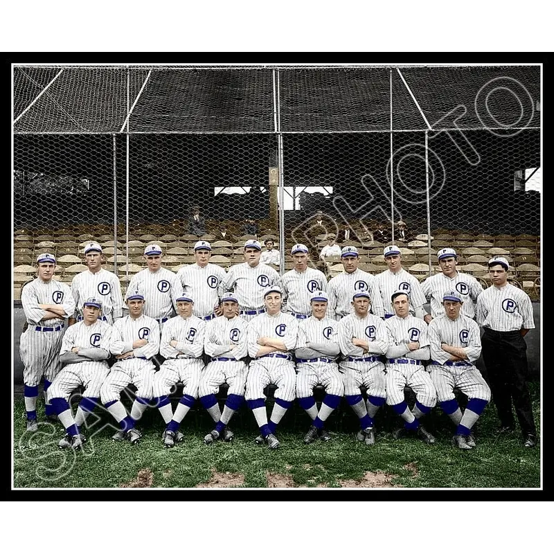 1914 Providence Grays Colorized 8X10 Photo - Babe Ruth Carl Mays Minor Leagues - 2178
