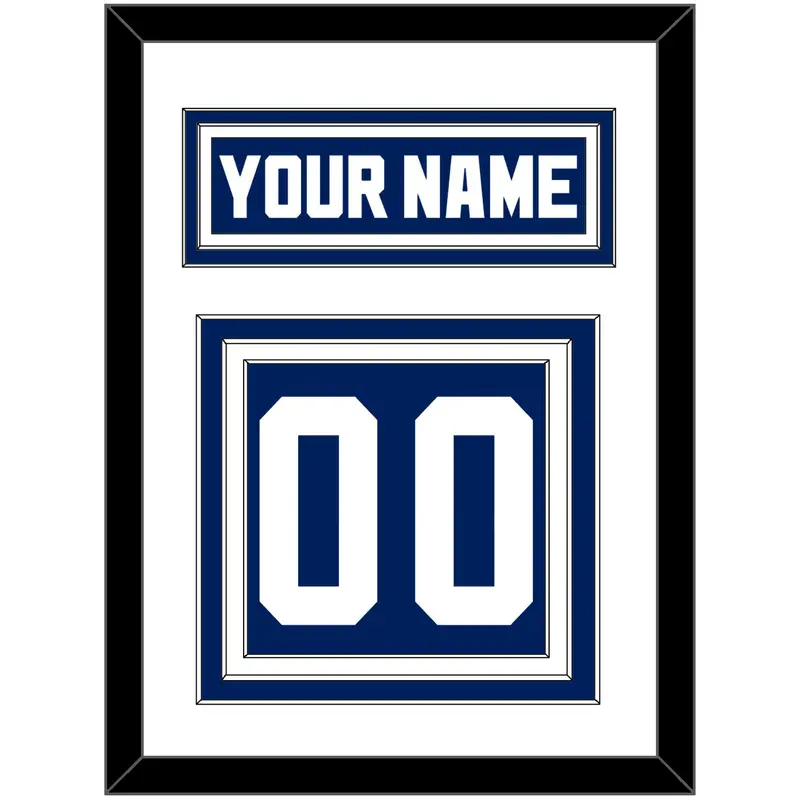 Toronto Nameplate & Number (Back) - Road Blue (1992-1997) - Triple Mat 1