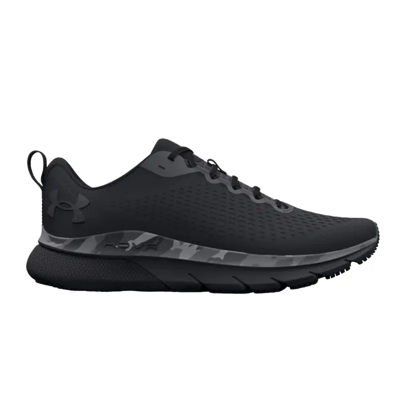 UNDER ARMOUR MENS TENNIS SHOE BLACK UA HOVR TURBULENCE PRINT, 3025503-001
