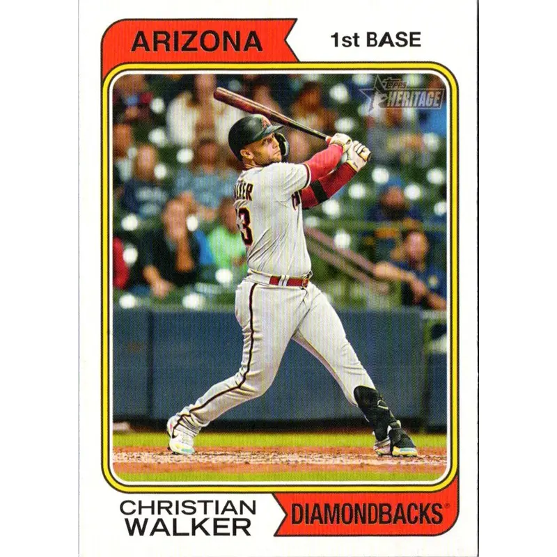 2023 Topps Heritage Red Border Christian Walker #165
