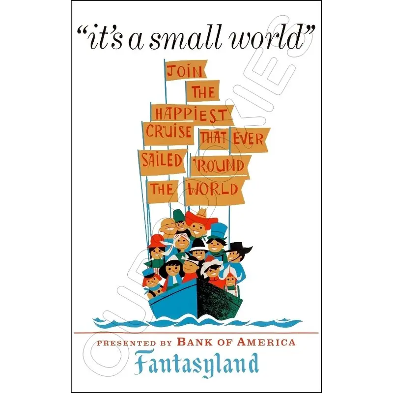 Disneyland It's A Small World #1 Poster 11X17 - 1241