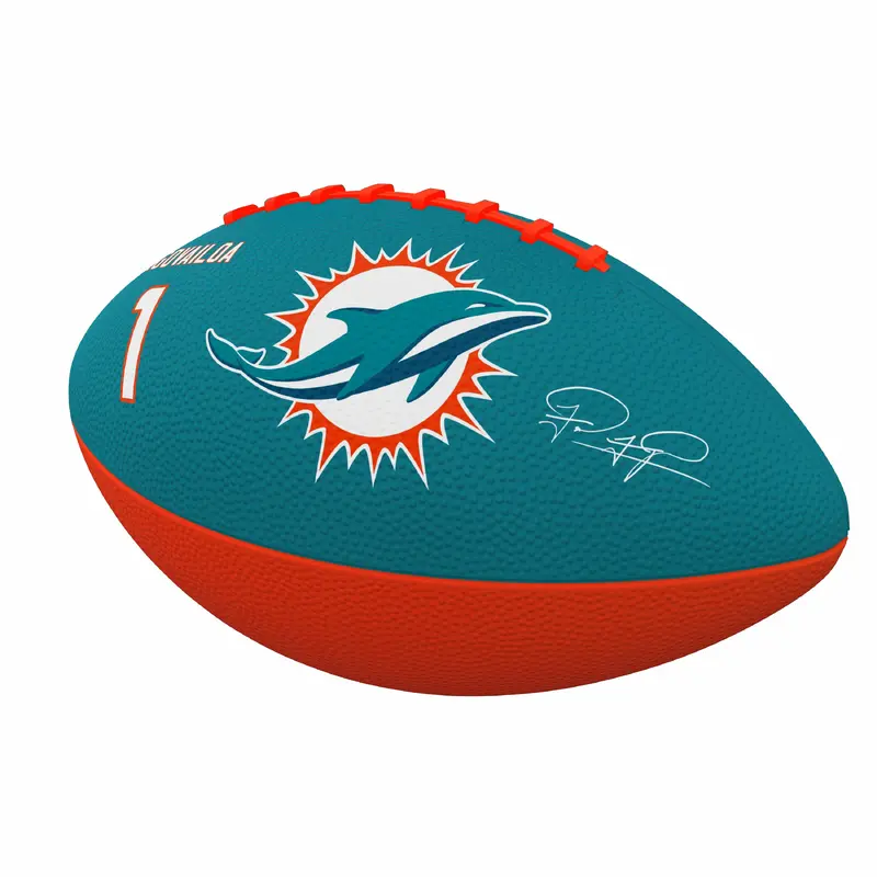 Miami Dolphins Tua Tagovailoa Junior Size Rubber Football