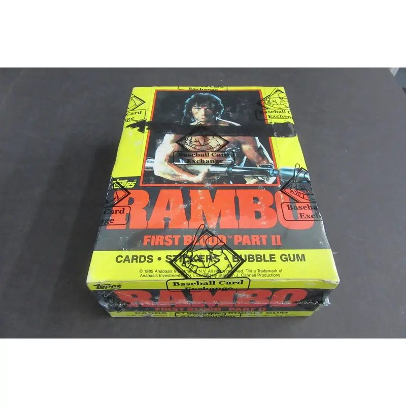 1985 Topps Rambo First Blood Part II Unopened Wax Box (Authenticate)