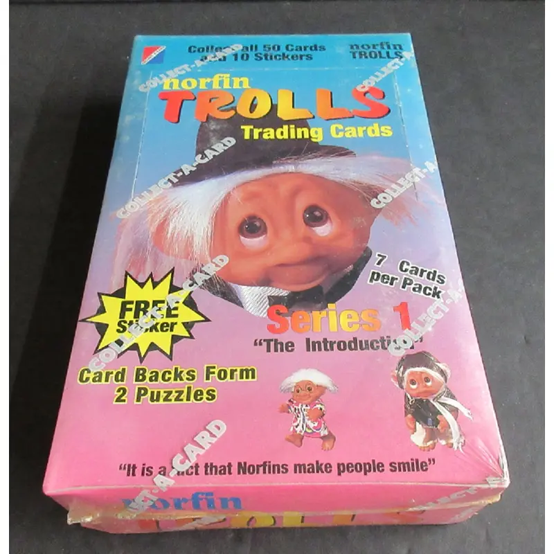1992 Collect-A-Card Norfin Trolls Series 1 Box