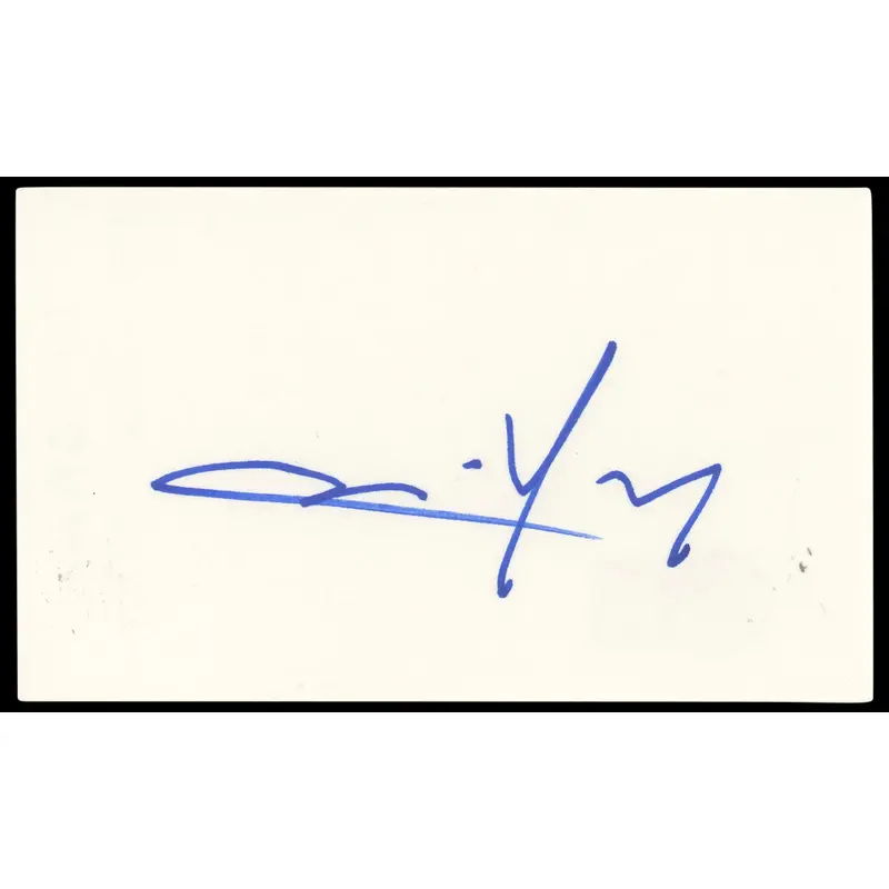 D.J. Cotrona From Dusk Till Dawn Authentic Signed 3x5 Index Card BAS #BP50601