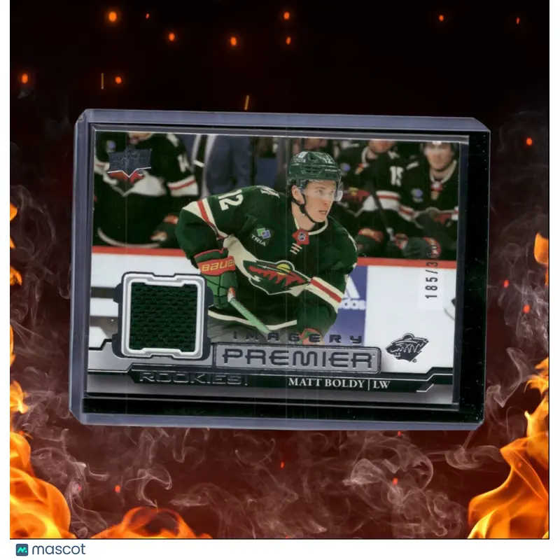 2022-23 Upper Deck Premier Matt Boldy Dynamic Imagery Jersey Rookie 185/300