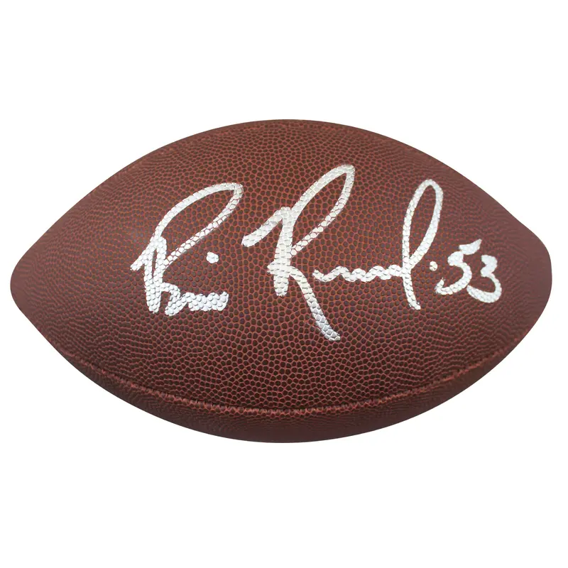 Raiders Bill Romanowski Signed Wilson Super Grip Nfl Football BAS Witnessed