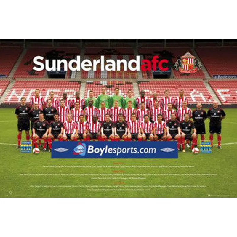 Sunderland AFC Official Team Portrait 2008/09 Poster - GB Eye