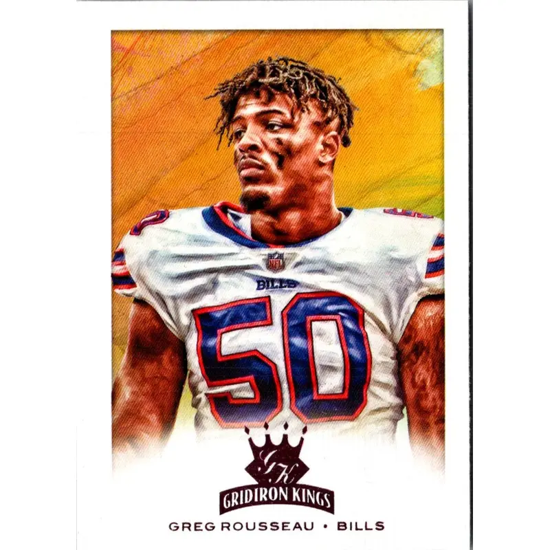 2021 Panini Chronicles Gridiron Kings Orange Greg Rousseau #GK-39