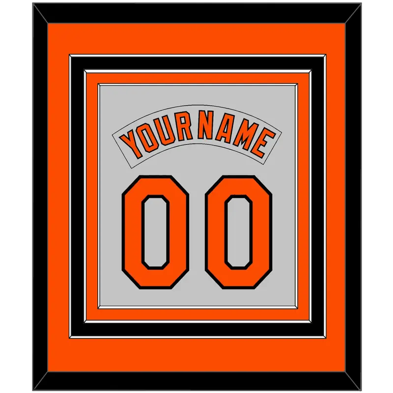 Baltimore Nameplate & Number Combined - Roadgray (1978-1988) - Triple Mat 2
