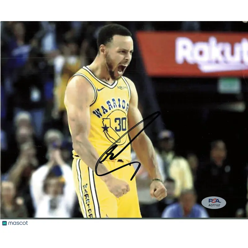 Stephen Curry Signed 8x10 Photo PSA Golden State Warriors