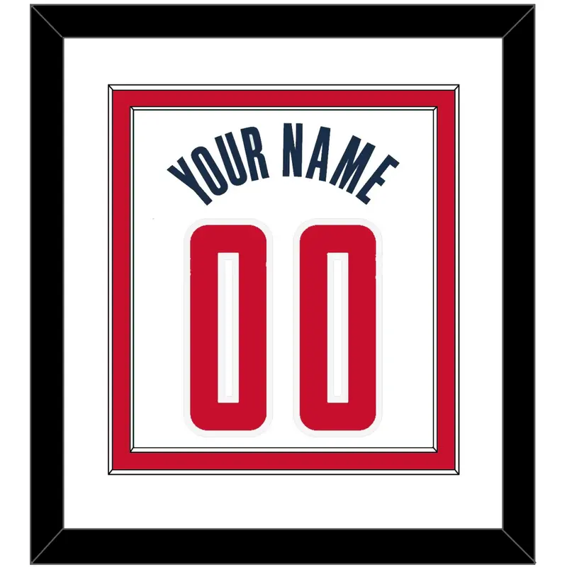 Washington Name & Number - White Association - Double Mat 2