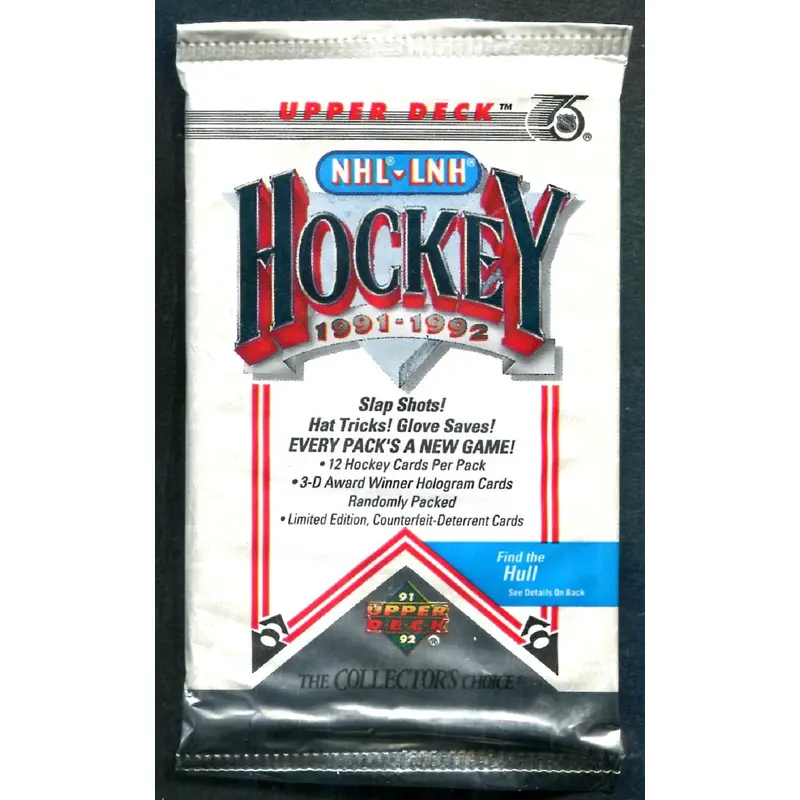 1991/92 Upper Deck Hockey Unopened Low Series Pack