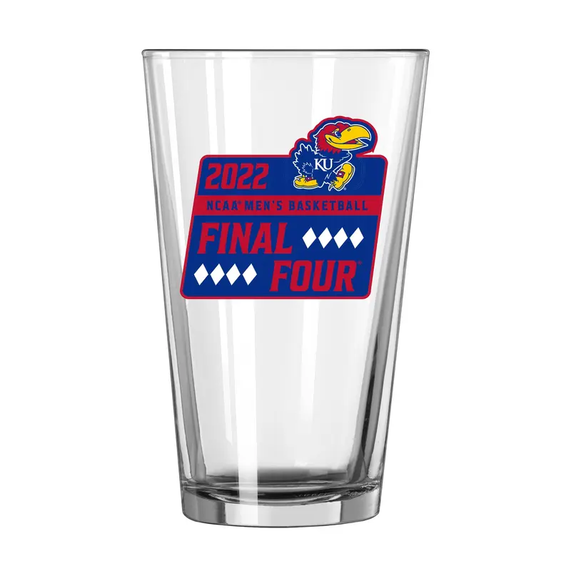 Kansas 16oz Final Four Bound Pint Glass