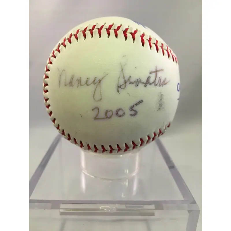 Nancy Sinatra Signed Autographed Official League Baseball Jsa Coa
