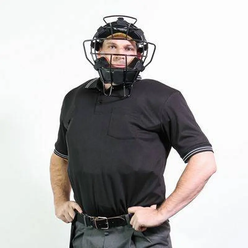 NEW Champro Black Umpire Polo Shirt Size Small