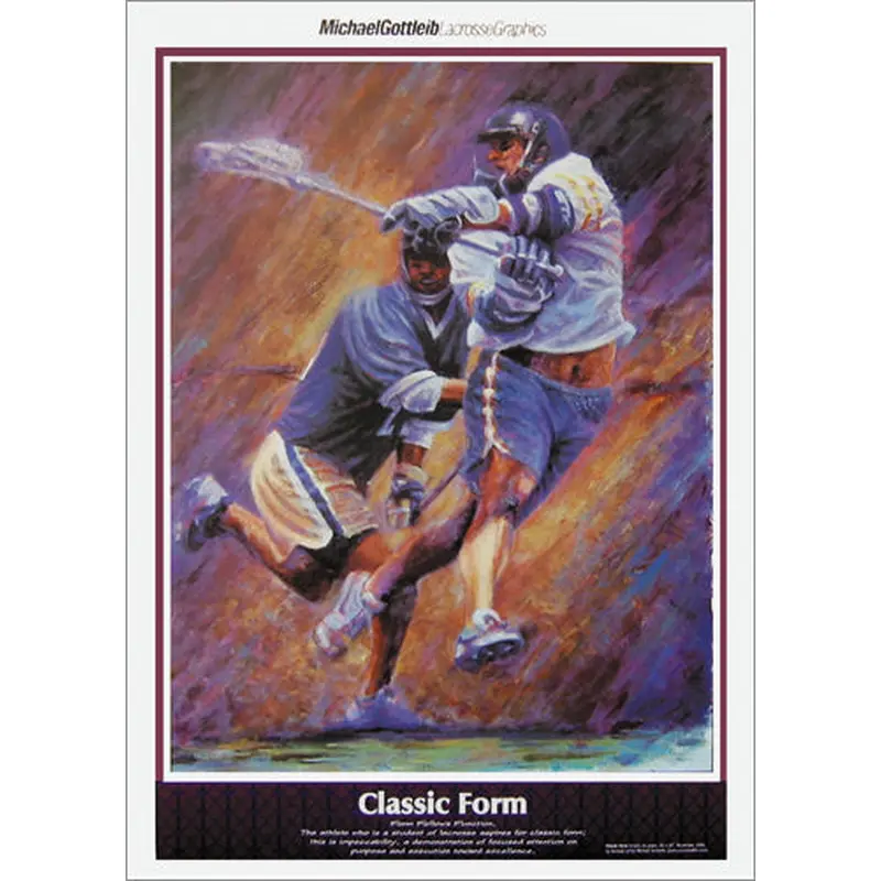 Lacrosse "Classic Form"  Premium Poster Print - Michael Gottlieb