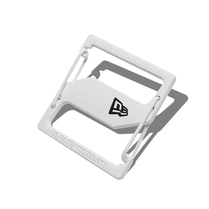 New Era White Cap Clip