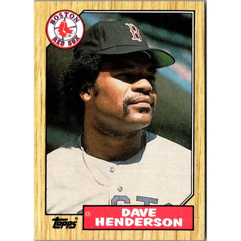 1987 Topps Dave Henderson #452