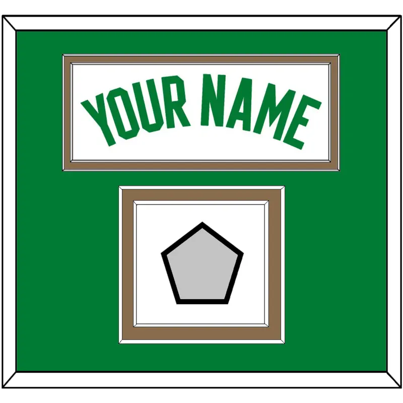 Boston Name & Trophy Patch - White Association - Double Mat 2