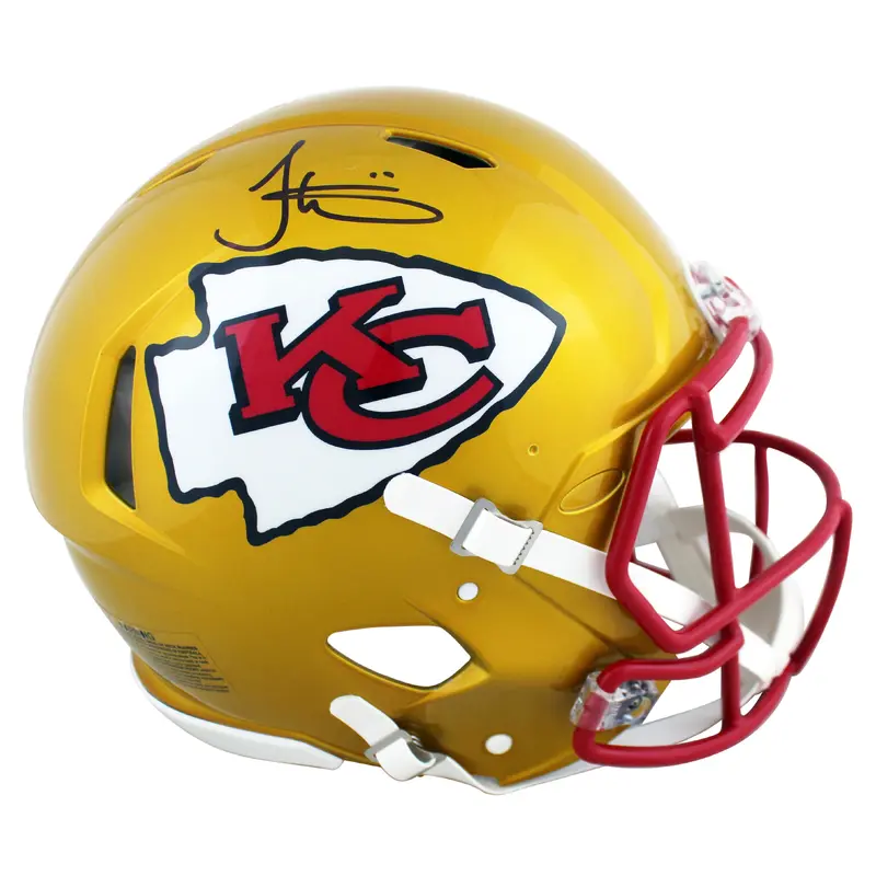 Chiefs Tyreek Hill Signed Flash Full Size Speed Proline Helmet BAS Witnessed