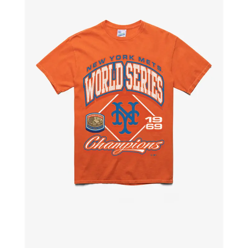 NEW YORK METS COOPERSTOWN WORLD SERIE LOCKER VINTAGE '47 TUBULAR TEE