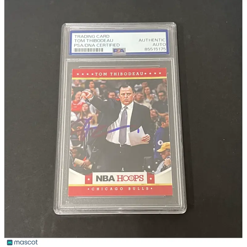 2012 Panini NBA Hoops #81 Tom Thibodeau signed card PSA Autographed Coach