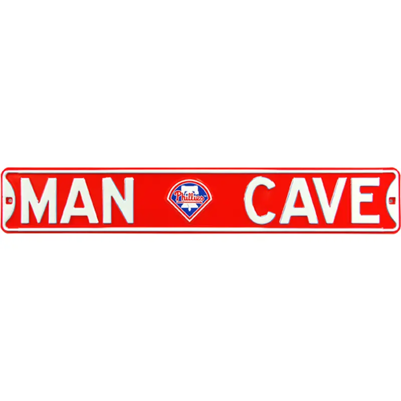 Philadelphia Phillies "MAN CAVE" Authentic Street Sign