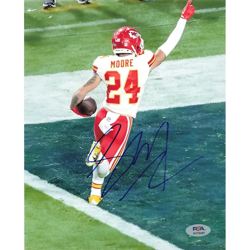 Skyy Moore signed 8x10 photo PSA/DNA Chiefs Autographed Super Bowl Champion